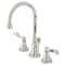 Kingston Brass KS2986DFL NuFrench Widespread Bathroom Faucet W/ Brass Pop-Up, Nickel KS2986DFL - alternate 1